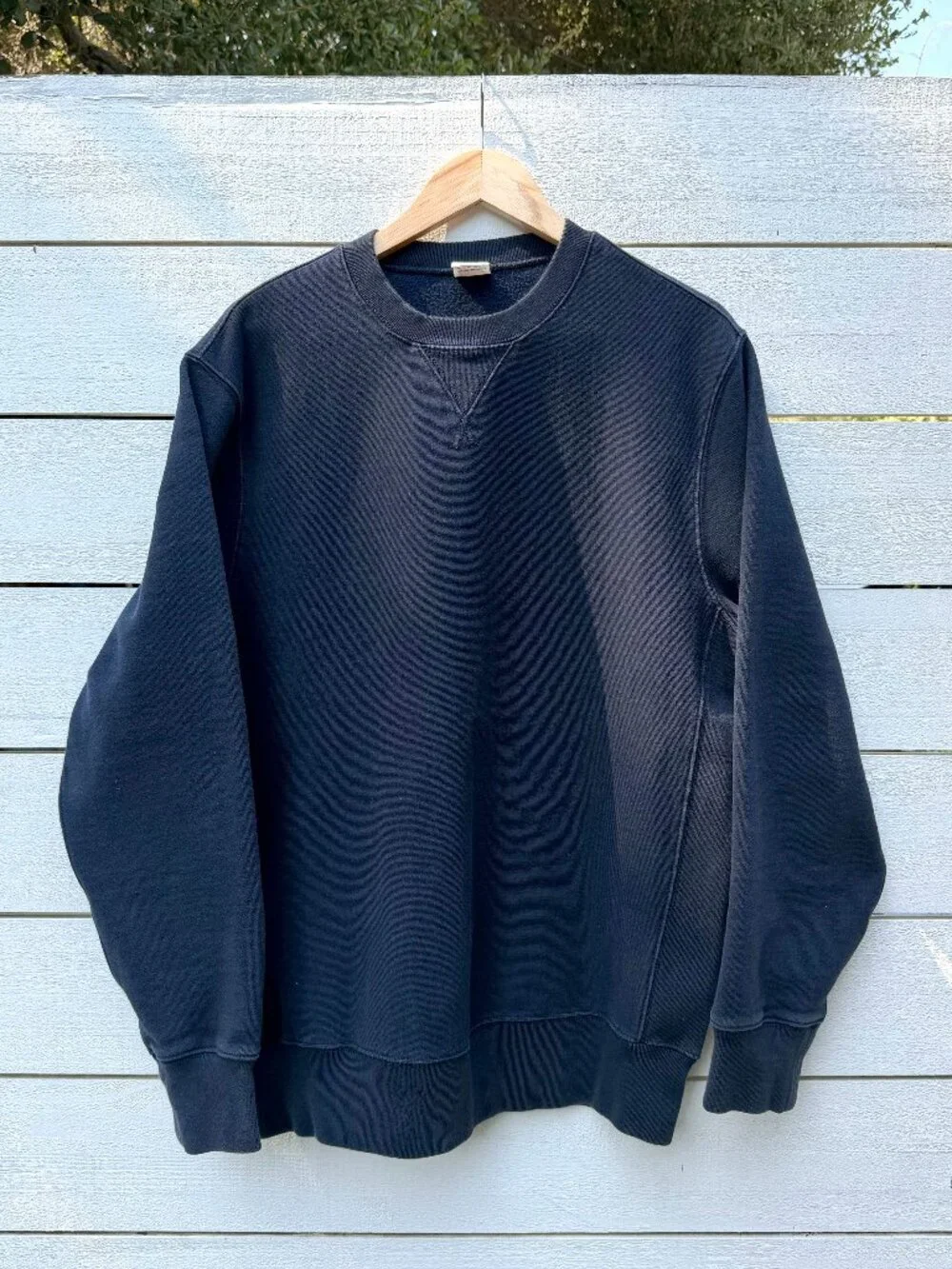 Men's J.Crew 14 oz. Heritage crewneck sweatshirt, Navy, Size Large